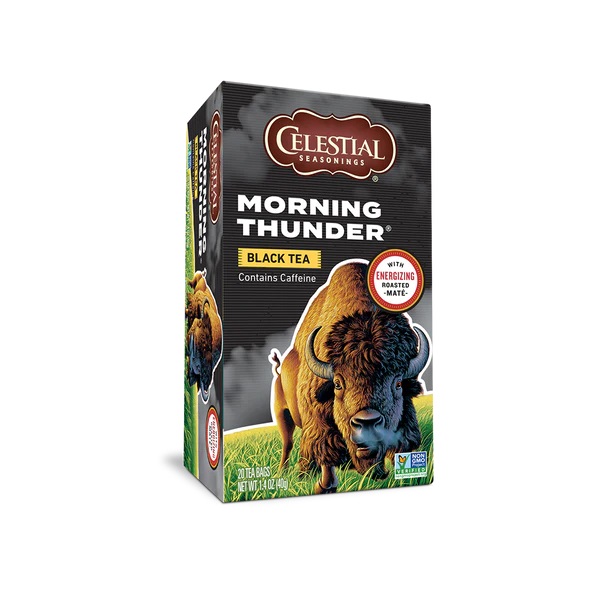 Celestial Seasonings Morning Black Thunder 20 Tea Bags